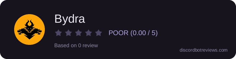 Rating widget preview for Bydra