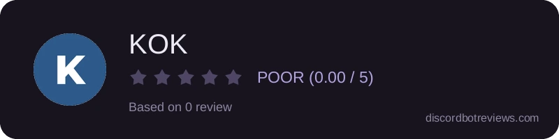 Rating widget preview for KOK