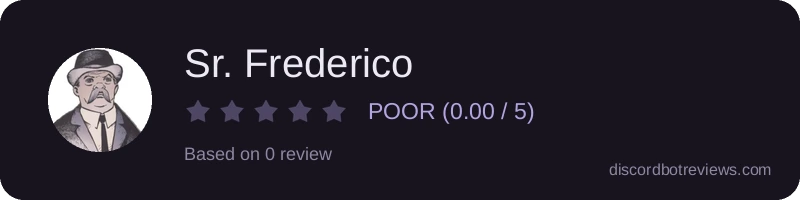 Rating banner for Sr. Frederico