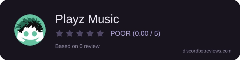 Rating widget preview for Playz Music