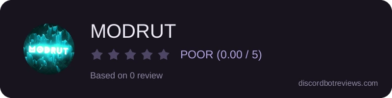 Rating banner for MODRUT