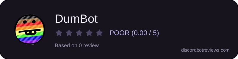 Rating widget preview for DumBot