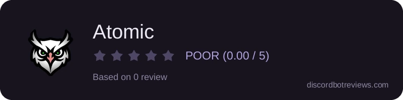 Rating widget preview for Atomic