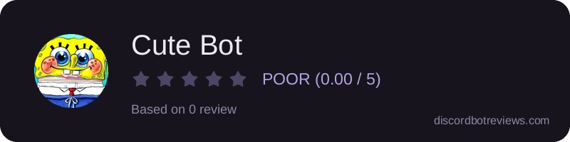 Rating widget preview for Cute Bot