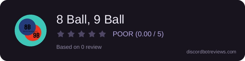 Rating widget preview for 8 Ball, 9 Ball