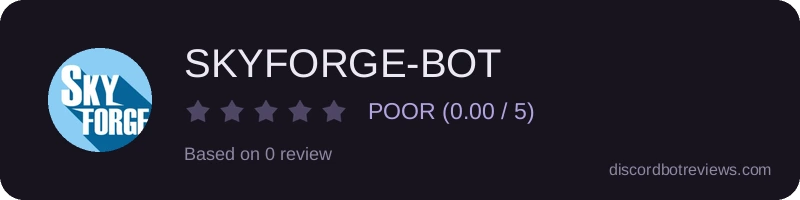 Rating widget preview for SKYFORGE-BOT