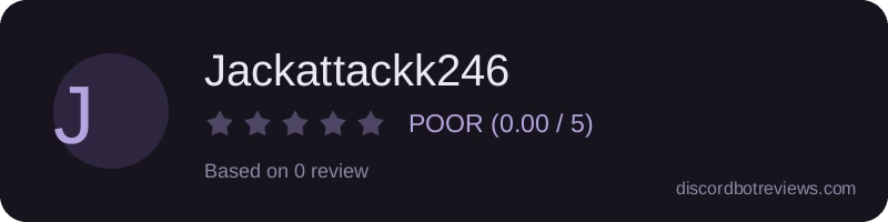 Rating widget preview for Jackattackk246