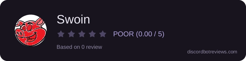 Rating widget preview for Swoin