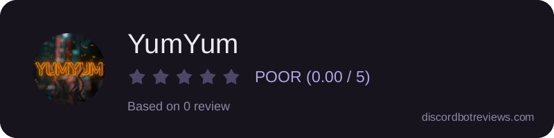 Rating widget preview for YumYum