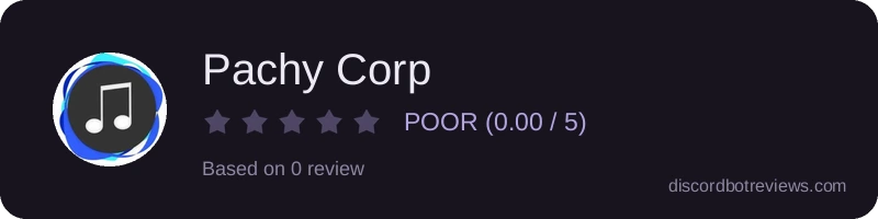 Rating widget preview for Pachy Corp