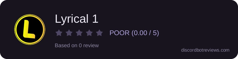 Rating widget preview for Lyrical 1