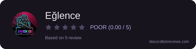 Rating widget preview for Eğlence