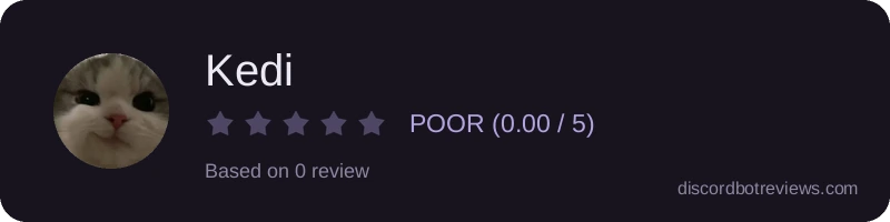 Rating widget preview for Kedi