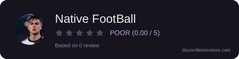 Rating widget preview for Native FootBall