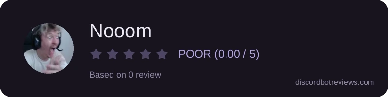 Rating widget preview for Nooom