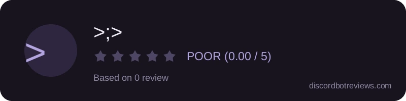 Rating banner for >;>