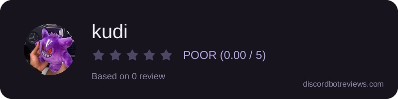 Rating widget preview for kudi