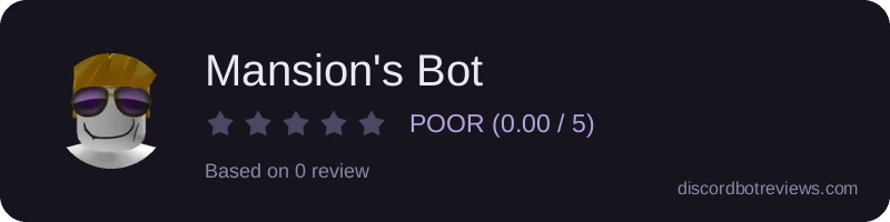 Rating widget preview for Mansion's Bot