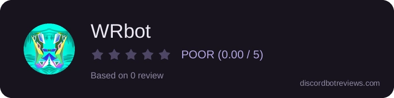 Rating widget preview for WRbot