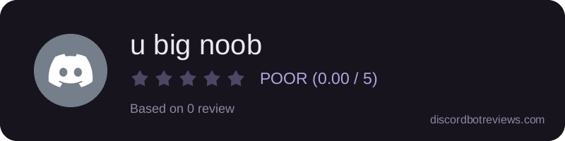 Rating banner for u big noob 