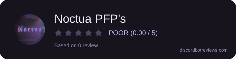 Rating widget preview for Noctua PFP's