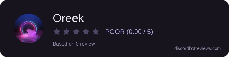Rating widget preview for Oreek
