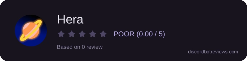 Rating widget preview for Hera
