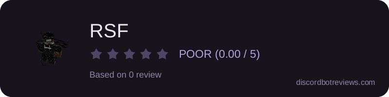 Rating widget preview for RSF