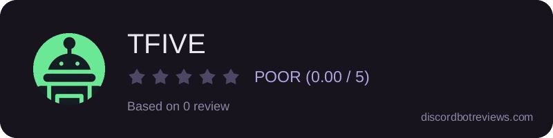 Rating widget preview for TFIVE