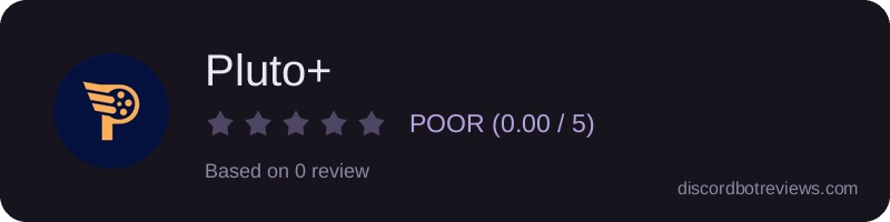 Rating widget preview for Pluto+
