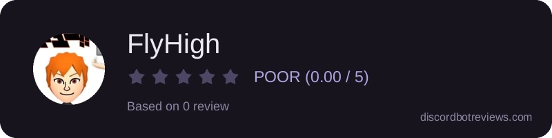 Rating widget preview for FlyHigh