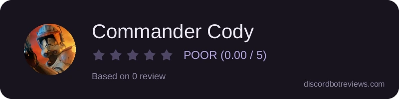 Rating widget preview for Commander Cody