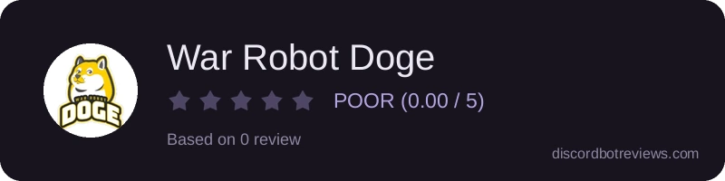 Rating widget preview for War Robot Doge