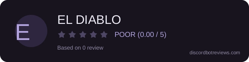 Rating widget preview for EL DIABLO