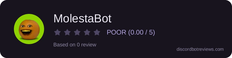 Rating widget preview for MolestaBot