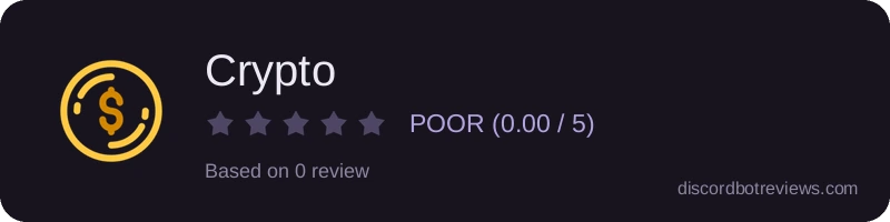 Rating widget preview for Crypto