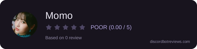 Rating widget preview for Momo