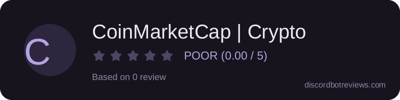 Rating widget preview for CoinMarketCap | Crypto