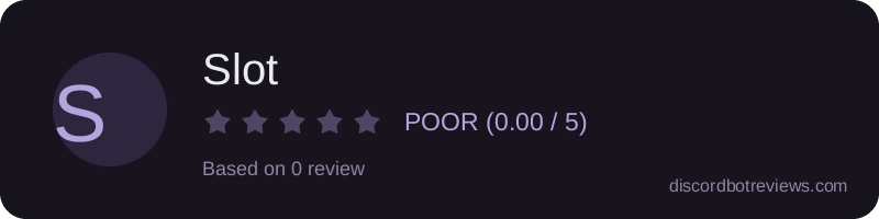 Rating widget preview for Slot