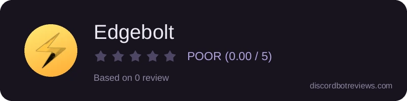 Rating widget preview for Edgebolt