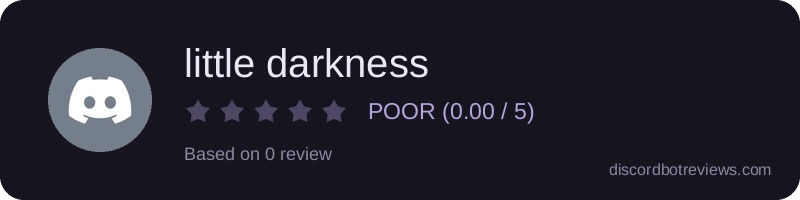 Rating widget preview for little darkness
