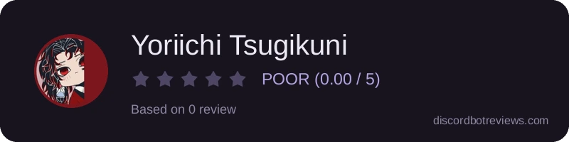 Rating widget preview for Yoriichi Tsugikuni