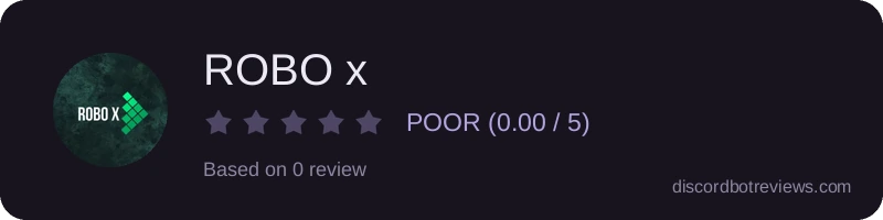 Rating widget preview for ROBO x