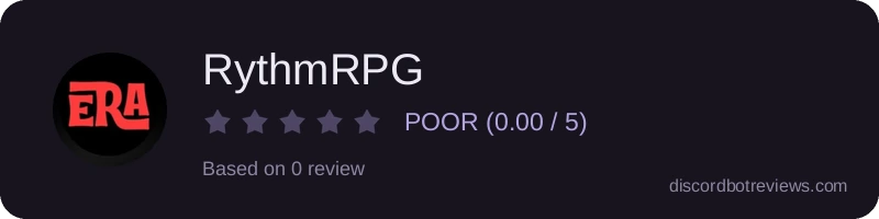 Rating widget preview for RythmRPG