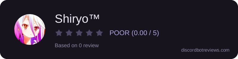 Rating widget preview for Shiryo™