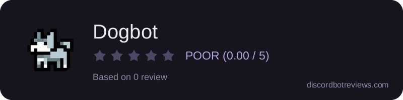 Rating widget preview for Dogbot