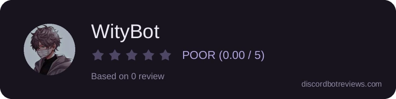 Rating widget preview for WityBot