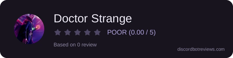Rating widget preview for Doctor Strange