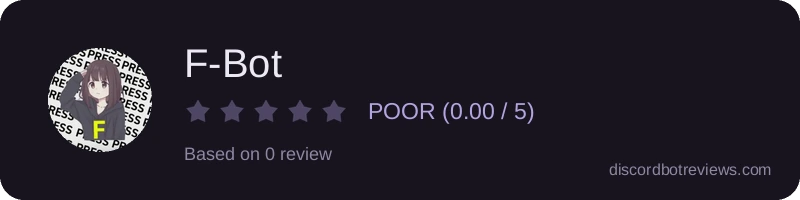 Rating widget preview for F-Bot