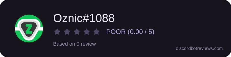 Rating widget preview for Oznic#1088